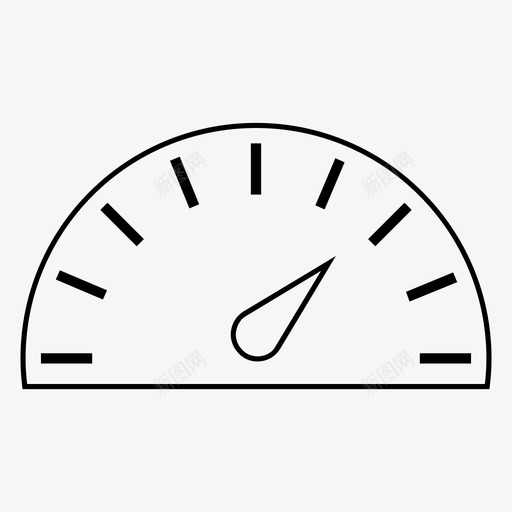 仪表指示器水平仪图标svg_新图网 https://ixintu.com 仪表 指示器 水平仪 测量 速度表测量设置