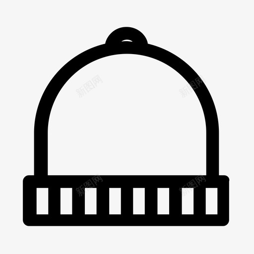 针织帽小熊帽帽子图标svg_新图网 https://ixintu.com 塔克 夏尔巴 小熊帽 帽子 服装 针织帽 雪橇车