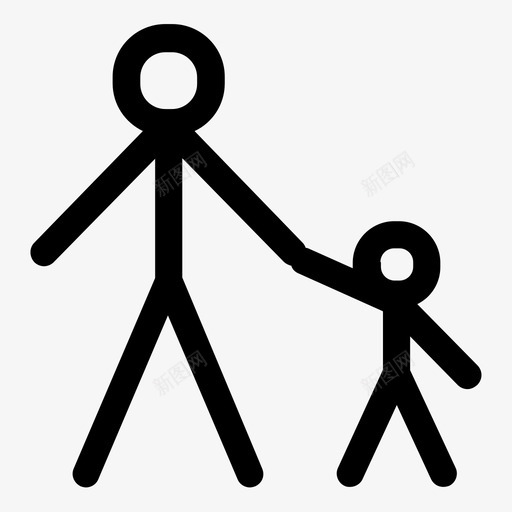 人行横道儿童行人图标svg_新图网 https://ixintu.com wsd线路混合 人行横道 儿童 步行 行人 行人区