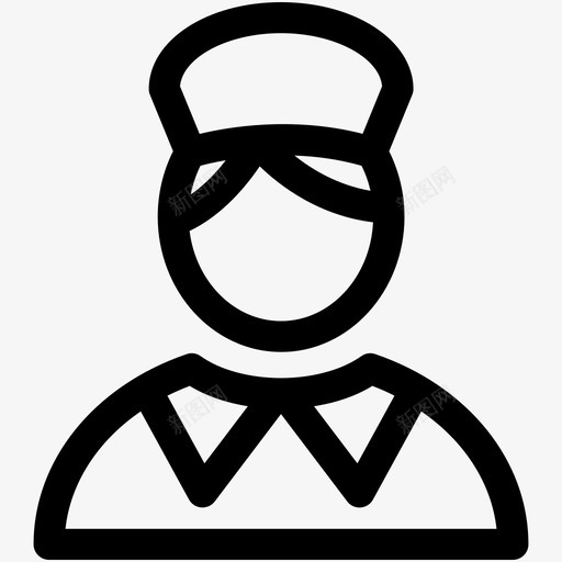 女佣家管家图标svg_新图网 https://ixintu.com 办公室 化身可爱的图标 女人 女佣 女士 家 工人 服务 管家 薪水
