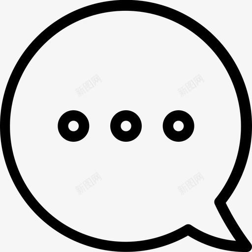 聊天留言打字图标svg_新图网 https://ixintu.com 打字 留言 聊天