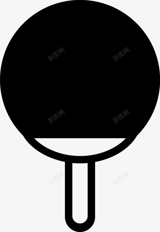 乒乓球拍活跃锻炼图标svg_新图网 https://ixintu.com 乒乓球拍 健康 活跃 运动 锻炼