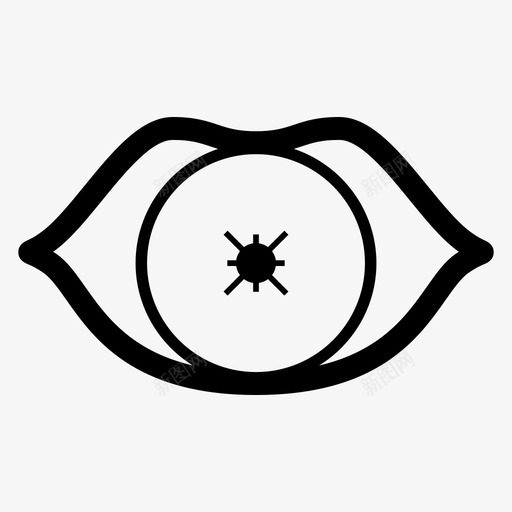 眼睛嘴唇图标svg_新图网 https://ixintu.com 嘴唇 眼睛