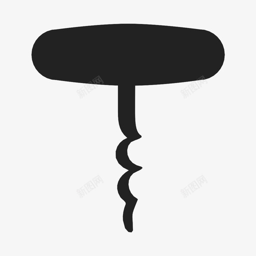 开瓶器拉拔葡萄酒图标svg_新图网 https://ixintu.com 开瓶器 拉拔 拔软木塞 葡萄酒