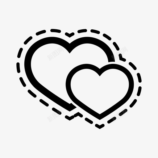 心流振荡图标svg_新图网 https://ixintu.com 吃草 在爱 心 心跳 振荡 最新技术 流 涌动 爱