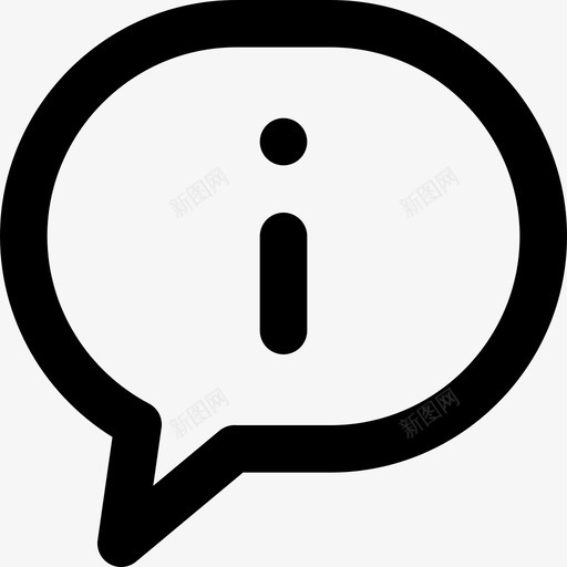 聊天信息提醒泡泡图标svg_新图网 https://ixintu.com 剪切一套可爱的线图标与独特的风格完美的用户界面和功能图形基于24x24像素网格 帮助 提醒 支持 泡泡 聊天信息