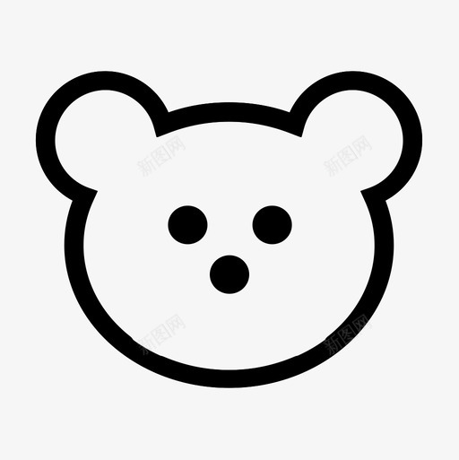 玩具熊图标svg_新图网 https://ixintu.com 熊 玩具