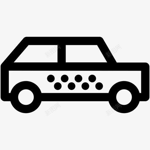 轿车汽车掀背车图标svg_新图网 https://ixintu.com 交通工具可爱的图标 掀背车 汽车 豪华车 轿车