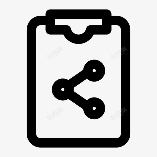共享剪贴板记事本办公室图标svg_新图网 https://ixintu.com 信纸 共享剪贴板 共享标志 剪贴板 办公室 记事本