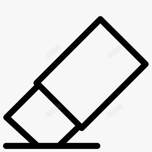 橡皮擦透明铅笔图标svg_新图网 https://ixintu.com 手工艺品教育文具 橡皮擦 橡胶 透明 铅笔