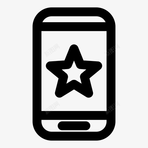 最爱的智能手机手机设备图标svg_新图网 https://ixintu.com 手机 明星 最爱的智能手机 设备 通知