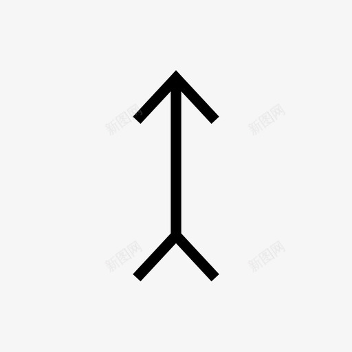 上尾箭头方向图标svg_新图网 https://ixintu.com 上尾 方向 直线 箭头 箭头vol1