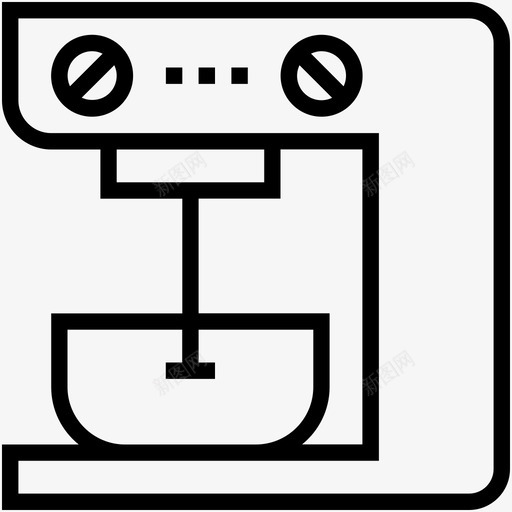 立式搅拌机1打蛋机图标svg_新图网 https://ixintu.com 1 厨房用具线图标 打蛋机 立式搅拌机 食品搅拌机