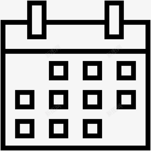 日历挂历震颤图标svg_新图网 https://ixintu.com 冠 年鉴 挂历 搜索引擎优化网页图标 日历 时间表 标记 脉冲 草 震颤