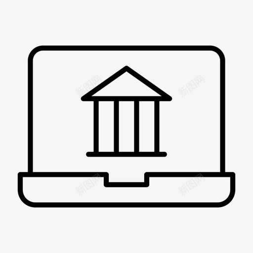 笔记本银行笔记本电脑接口macbook图标svg_新图网 https://ixintu.com macbook 上网本 屏幕警告 工作站 笔记本电脑接口 笔记本电脑通知 笔记本银行