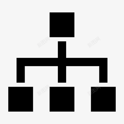 层次结构图表委托图标svg_新图网 https://ixintu.com 业务标志符号 图表 委托 层次结构 等级 顺序