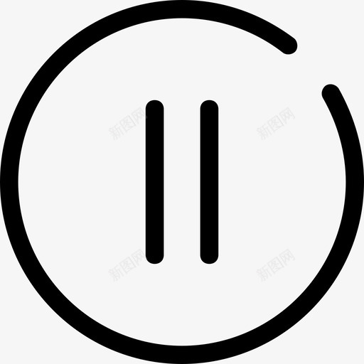 暂停音频控制器图标svg_新图网 https://ixintu.com 控制器 暂停 暂停按钮 暂停音乐 音频 音频控制ui图标