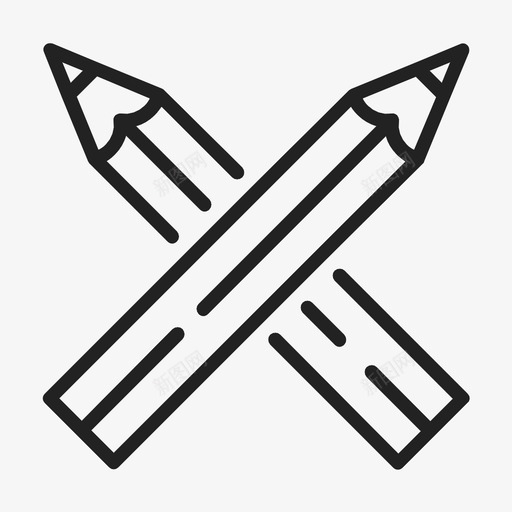 铅笔着色绘图图标svg_新图网 https://ixintu.com 书写 着色 绘图 铅笔