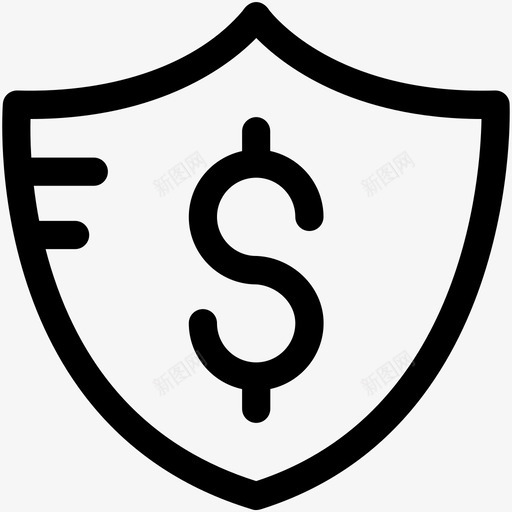金融保护现金盾安全银行业务图标svg_新图网 https://ixintu.com 安全投资 安全银行业务 现金盾 账户守卫 货币保护 货币守卫 货币安全 货币盾 金融保护 金融和支付可爱的图标