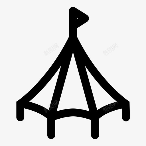 马戏团大顶有趣图标svg_新图网 https://ixintu.com wsd线路混合 大顶 帐篷 有趣 马戏团