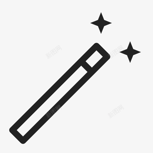 魔杖魔力工具图标svg_新图网 https://ixintu.com 女巫 工具 把戏 魔力 魔杖