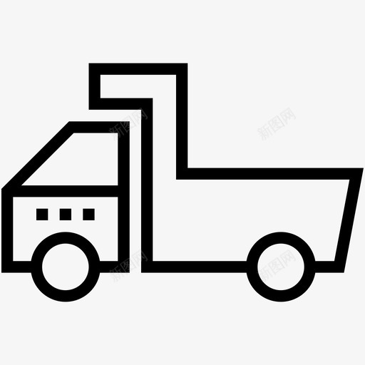 翻斗车工业车辆工厂机械图标svg_新图网 https://ixintu.com 工业车辆 工具和施工轮廓图标 工厂机械 翻斗车 运输