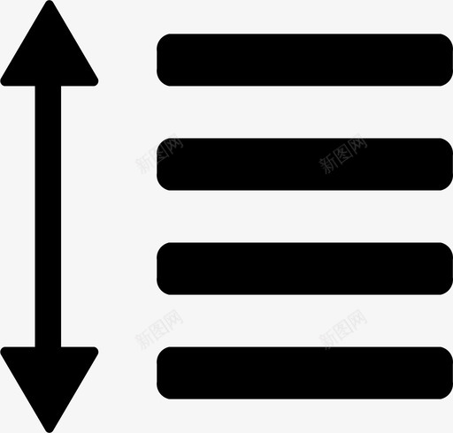 引导排版引导行分离图标svg_新图网 https://ixintu.com 引导 排版工具 排版引导 行分布 行分离 设计