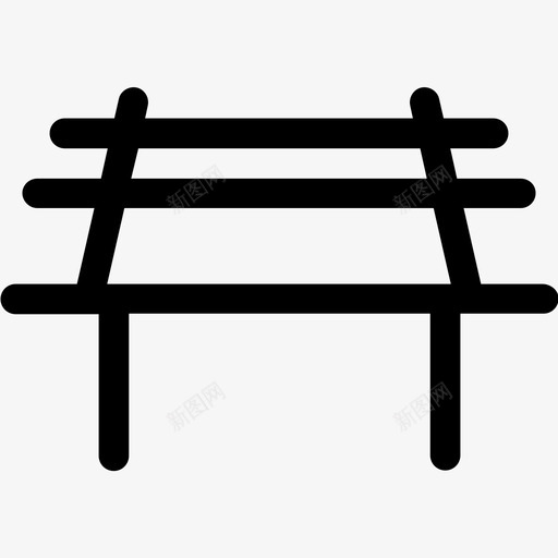 长凳公园休息图标svg_新图网 https://ixintu.com wsd线路混合 休息 公园 坐姿 街道 长凳