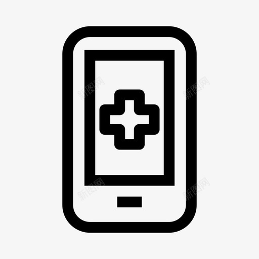 医疗应用程序康复伤害图标svg_新图网 https://ixintu.com 伤害 医疗保健 医疗大纲图标设置 医疗应用程序 康复 生病