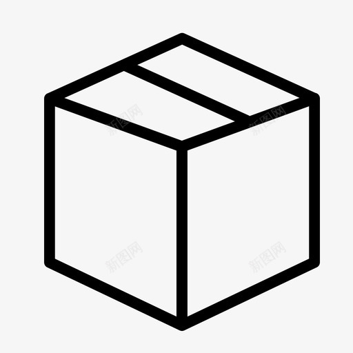 包装盒子快递图标svg_新图网 https://ixintu.com 包装 包裹 快递 物流配送 盒子 礼品