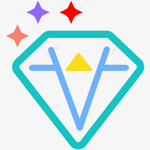 钻石宝石珠宝图标svg_新图网 https://ixintu.com 宝石 戒指 珠宝 钻石