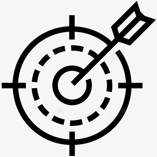 目标弓箭手箭图标svg_新图网 https://ixintu.com 弓箭手 标靶 目标 箭 精度 财务 靶子 靶心 飞镖