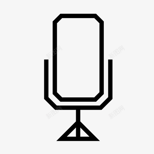 麦克风声音讲话图标svg_新图网 https://ixintu.com 六边形图标集 声音 讲话 语音 麦克风