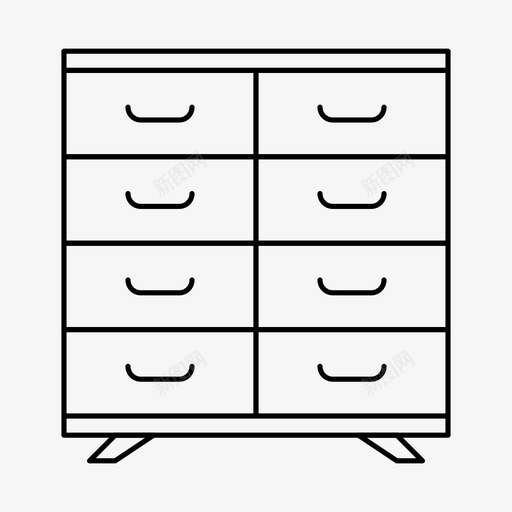 梳妆台衣服便桶图标svg_新图网 https://ixintu.com 便桶 家具 梳妆台 衣服 衣物