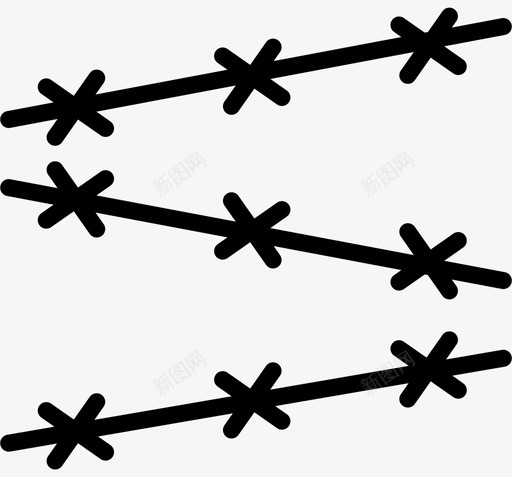 带刺铁丝网军队士兵图标svg_新图网 https://ixintu.com 军队 士兵 带刺铁丝网 徽章军队大纲