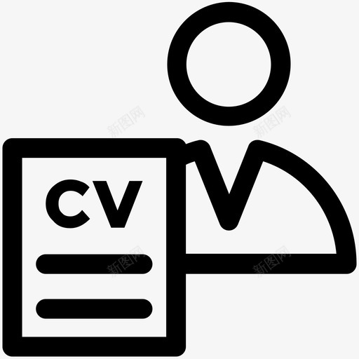 简历资历工作简介图标svg_新图网 https://ixintu.com 人力资源可爱图标 工作简介 求职者 生物数据 申请 简历 简短描述 经验 资历