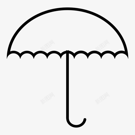 伞遮阳伞图标svg_新图网 https://ixintu.com 伞 遮阳伞