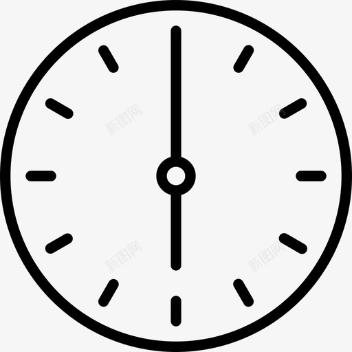 六点钟下午六点钟面图标svg_新图网 https://ixintu.com 下午六点 六点钟 手表 时钟时间 时间 钟面