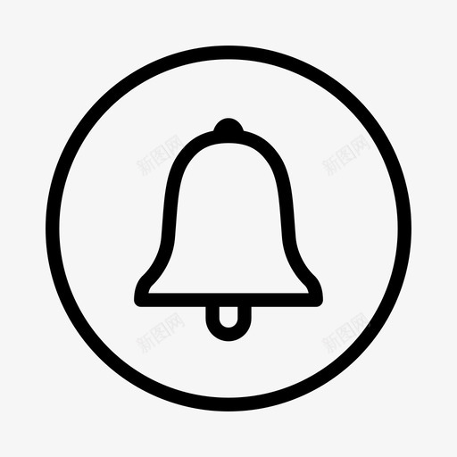 铃声警报警告图标svg_新图网 https://ixintu.com 收到邮件 警告 警报 通知 铃声