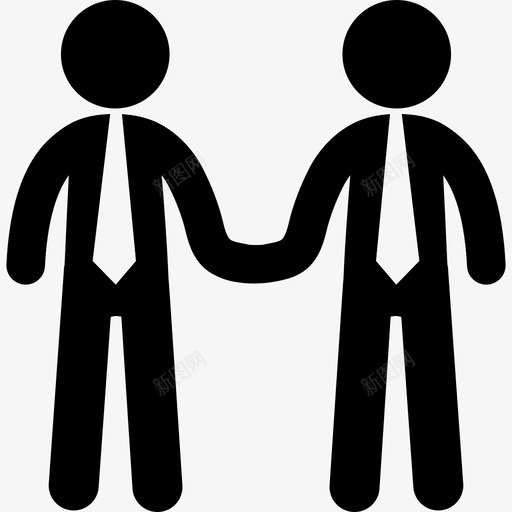 两个商人商人图标svg_新图网 https://ixintu.com 两个商人 商人