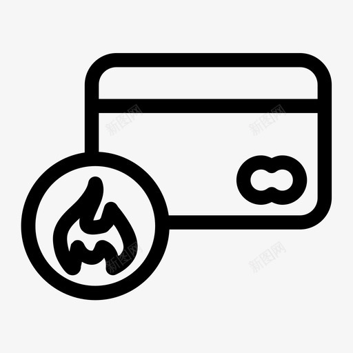 热atm火火焰图标svg_新图网 https://ixintu.com 机器 火 火焰 热atm