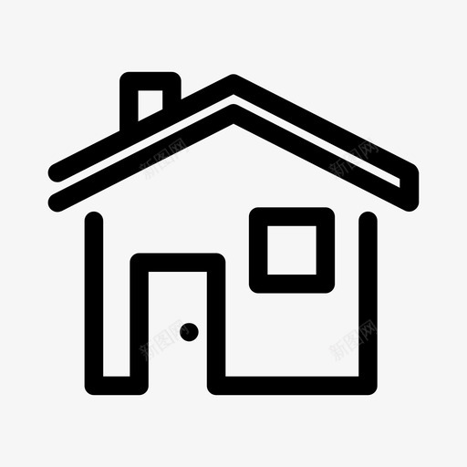 家建筑物小屋图标svg_新图网 https://ixintu.com 家 小屋 庄园 庇护所 建筑物 房子