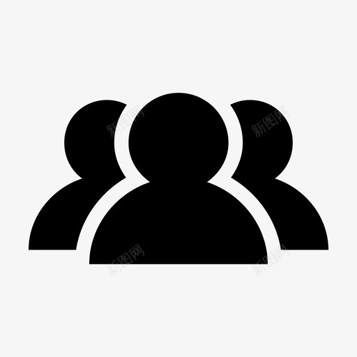 团队小组人员图标svg_新图网 https://ixintu.com 人员 团队 小组 用户 管理标志符号 项目负责人