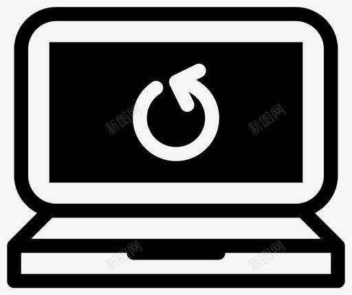 归还笔记本电脑背面电脑图标svg_新图网 https://ixintu.com macbook 归还笔记本电脑 电脑 笔记本电脑界面轮廓反转 背面