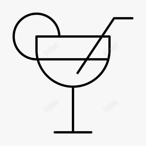 鸡尾酒会假日旅行图标svg_新图网 https://ixintu.com 假日 夏天 旅行 海滩 鸡尾酒会