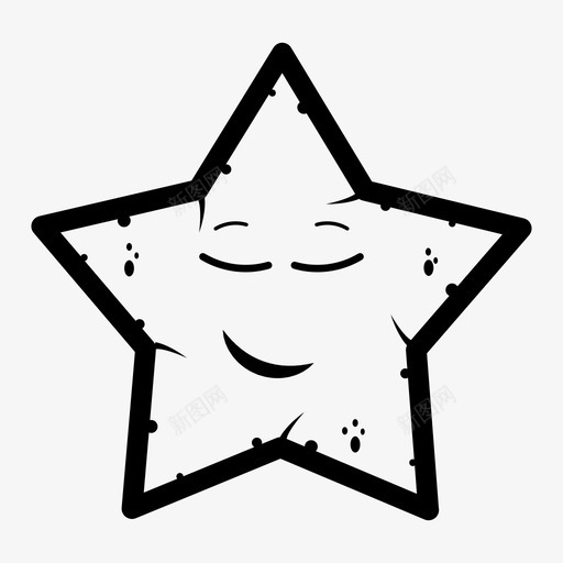 睡眠表情符号情绪图标svg_新图网 https://ixintu.com 情绪 明星表情 睡眠 笑脸 表情符号 面部微笑