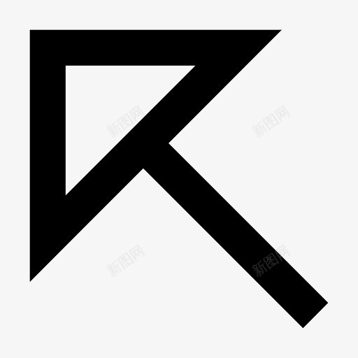 左上方向导航图标svg_新图网 https://ixintu.com 导航 左上 左上角 方向