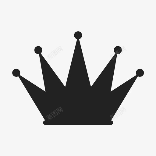 皇冠科罗娜国王图标svg_新图网 https://ixintu.com 国王 王后 皇冠 科罗娜 花环