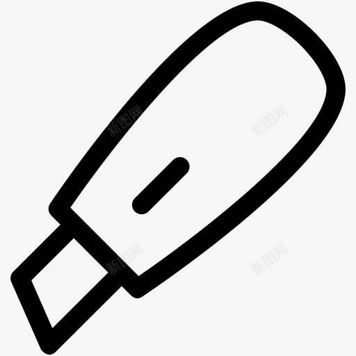 实用刀盒刀刀具图标svg_新图网 https://ixintu.com 刀具 切纸刀 实用刀 教育图标集 盒刀 袖珍刀
