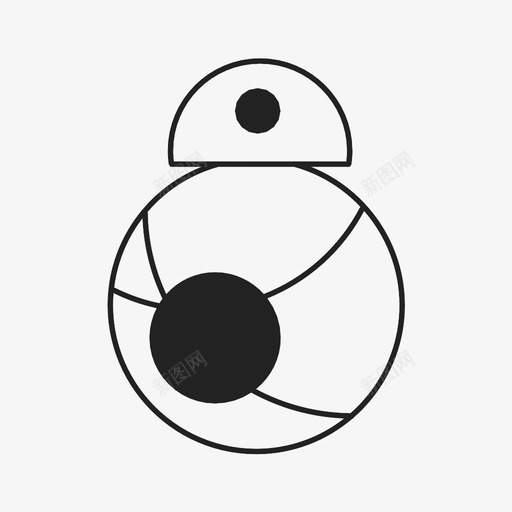 bb8机器人抵抗图标svg_新图网 https://ixintu.com bb8 天体机械 抵抗 机器人 球体